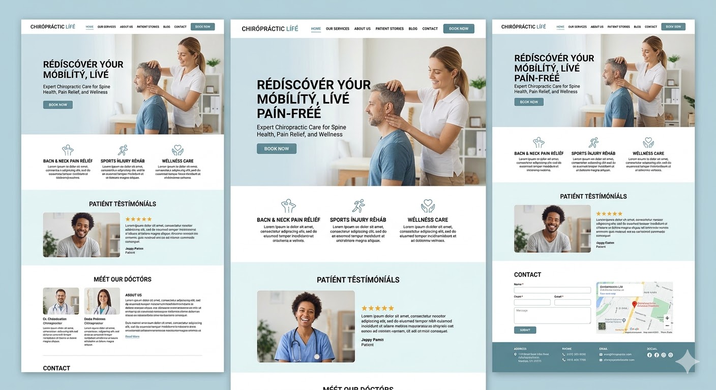 Chiropractors Website Preview